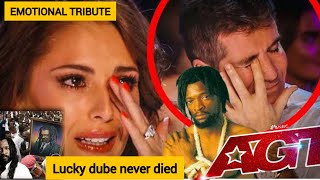 EMOTIONAL LUCKY DUBE TRIBUTE ON AGT JUDGES IN TEARS TRY NOT TO CRY MESSAGE TO HIS MUM AFTER💔😭 viral [upl. by Aidua360]