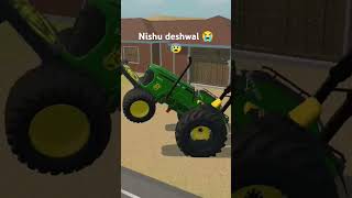 Mishu deshwal jonndeere tractor 😰😭 [upl. by Nylarad]