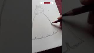 Back side girl drawing ☺️girldrawing drawing pencildrawing trending [upl. by Gerg]