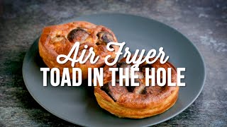 Air Fryer Toad In The Hole  Supergolden Bakes [upl. by Ahsikam463]