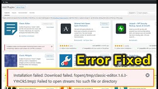 Fix WordPress Plugins amp Themes Not Installing [upl. by Ueihtam]