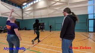 Glasgow Open  Alyson Duffy v Vytas Zickus  Open Longsword QuarterFinal [upl. by Etnuahs]