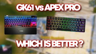 Apex Pro TKL Vs GK61 Optical Yellow Switches  Which Is Better [upl. by Nanni379]