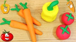 How to Make Playdough Vegetables [upl. by Anilag]