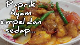 Resepi Paprik Ayam sedap  sesuai dimasak ketika ada majlis or kenduri [upl. by Asilrac]