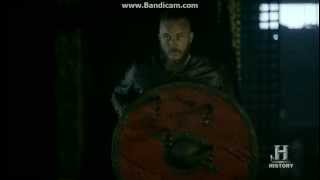 Vikings S02E07  Blood Eagle  Ragnar and Torstein drunk target practiceLOL [upl. by Trillby]