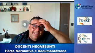 DOCENTI NEOASSUNTI  PARTE NORMATIVA E DOCUMENTAZIONE [upl. by Nwahc207]