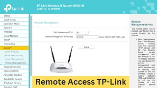 Access TPLink Router from Outside Network Remote Management [upl. by Atikin]