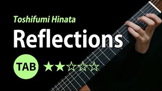 Reflections Toshifumi Hinata  Tab amp Lesson [upl. by Ecnadnac433]