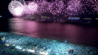 Copacabana Rio de Janeiro Brasil Réveillon 201415  Fogo de Artificio [upl. by Ramedlab]