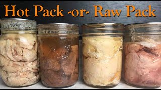 Pressure Canning Meat  Hot Pack VS Raw Pack [upl. by Lauer852]