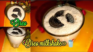 Oreo milkshake🥤 recipe😋Oreomilk summer drink 🥛 milk 🥛  🙏 [upl. by Aleras534]