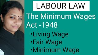 Types of WagesLiving WageFair WageMinimum WageThe Minimum Wages Act 1948Malayalam [upl. by Wightman570]