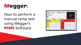 How to perform a manual ramp test using Meggers Relay Test Management Software and a SMRT Test Set [upl. by Auqined483]