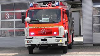 2x ReserveHLF  GWTier Feuerwehr Offenbach am Main auf einsatzfahrt [upl. by Modnarb]