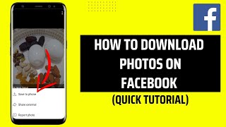 How To Download Facebook Photos [upl. by Nahtannoj833]