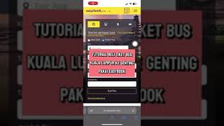 Tutorial Beli Tiket Bus Kuala Lumpur ke Genting Via EASYBOOK [upl. by Alak]