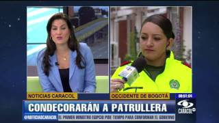 Condecorarán a patrullera que se enfrentó a delincuentes en medio de balacera  11 de julio de 2013 [upl. by Illom87]