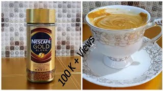 Nescafe Gold Coffee Recipe  Cappuccino Coffee Recipe  Spoon of taste [upl. by Hemetaf230]