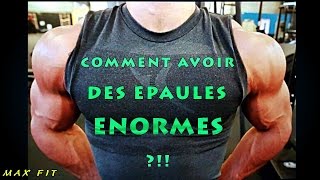 MUSCULATION  COMMENT AVOIR DES EPAULES ENORMES [upl. by Ahsener]