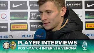 INTER 21 HELLAS VERONA  BARELLA  BASTONI  LAZARO EXCLUSIVE INTERVIEWS SUB ENG [upl. by Benil]