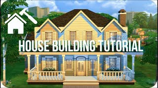 STEP BY STEP HOUSE TUTORIAL  Sims 4 How To Build A House [upl. by Noell343]