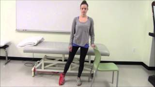 Hip Adductor Strengthening  Standing with Resistance Band [upl. by Oinafipe]