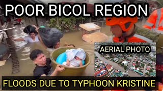 BICOL REGION FLOODS AERIAL VIEW [upl. by Rubetta]