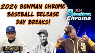 2024 Bowman Chrome Baseball Release Night [upl. by Yecrad787]