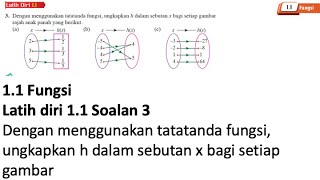 Latih diri 110 Soalan 3  13 Fungsi Songsang  Bab 1 Fungsi Matematik Tambahan Tingkatan 4 [upl. by Willcox]