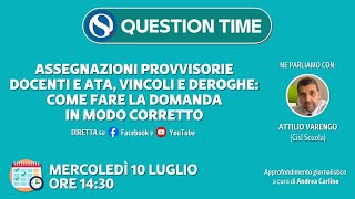 Assegnazioni provvisorie docenti e ATA vincoli e deroghe come fare la domanda in modo corretto [upl. by Akinek145]