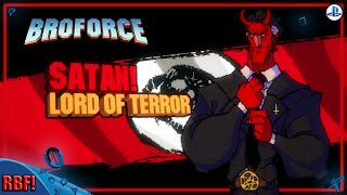 Random Boss Fight  Broforce  Satan PS4 2016 [upl. by Ai999]