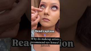 Lens application👀shortvideos  makeup se pahle Lance application kaise karen👈 [upl. by Lia431]