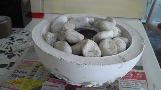 Beton giessen  DIY  Anleitung  Feuerschale aus Beton [upl. by Onairam174]