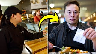 Waitress Is Only Person Nice To Elon Musk The Next Day She Arrives To Work In A Cybertruck And [upl. by Verina853]