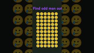 Find odd man out 😉✅viralvideo emoji video emojichallenge illusion viralshort [upl. by Potash]