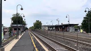 NJT 4001 PL42AC leads NJT 5431 into Dunellen with a ok crew [upl. by Nioe556]