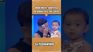 Jhong Hilario Sinurpresa ng napaka cute nasi Sarina😍 Sa Its showtime😍 sarina jhonghilario [upl. by Telrahc]