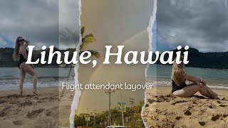 Lihue Hawaii  FLIGHT ATTENDANT LAYOVER [upl. by Nihs]