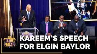 Kareem AbdulJabbar Reminisces At The Elgin Baylor Statue Unveiling [upl. by King]