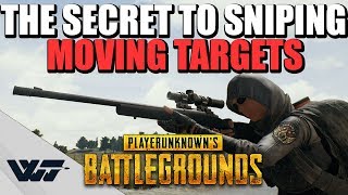 GUIDE The SECRET to sniping MOVING TARGETS Kar98k  M24  PUBG [upl. by Seadon644]