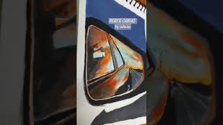 Painting of sunset sunset through looking glass of a car shorts art acrylicpainting [upl. by Azriel47]