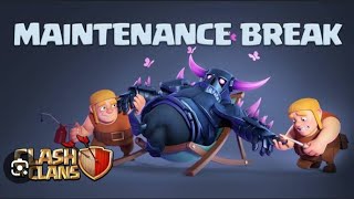 Hindi Clash Of Clans Live  MAINTENANCE BREAK IS HERE  LIVE BASE VISIT [upl. by Lonny]