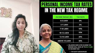 Madhavi ReddyNew Income Tax Slabs for 2425 for New Regime Budget 2024 highlightsTax calulator [upl. by Adikam]