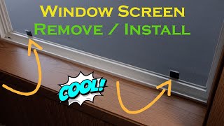 Window Screen Removal with Tabs [upl. by Wheelwright]