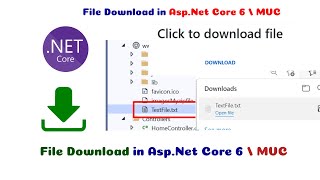 File Download in AspNet Core 6  MVC  Aspnet Core Return File From MemoryStream [upl. by Niarbo746]