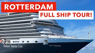 Holland America Line Rotterdam  Full Ship Tour [upl. by Ardussi]