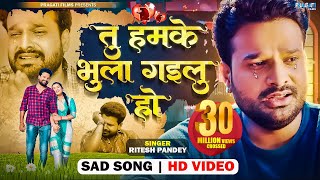 VIDEO तू हमके भुला गइलू हो  Ritesh Pandey का दर्द भरा गीत  Tu Humke Bhula Gailu Ho  New Sad Song [upl. by Kamaria]