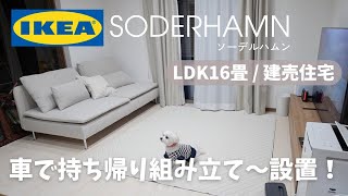 【IKEA】人気ソファソーデルハムン購入｜新築建売住宅｜組立中に喧嘩勃発💥 [upl. by Ihcekn59]