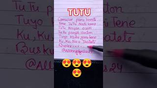 TUTUenglish lyrics song shorts viral [upl. by Winthrop]